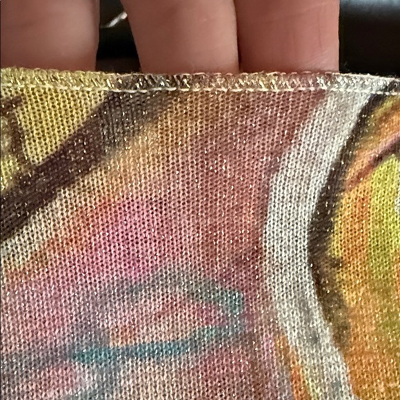 Artistic Multicolor Long Sleeve Women's Top - Picture 5 of 8